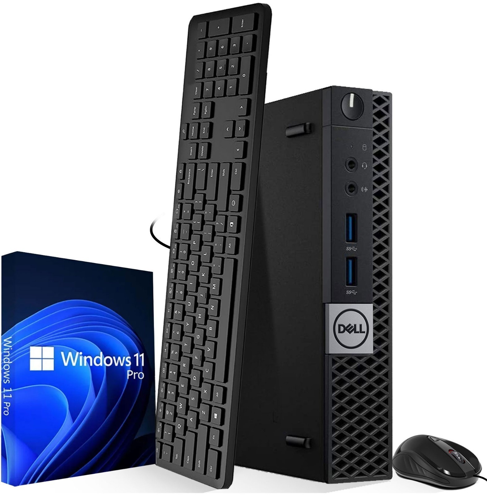 Dell Micro Desktop Computer PC Core i5-6th 16GB DDR4 RAM 512GB SSD Wi-Fi Win 11