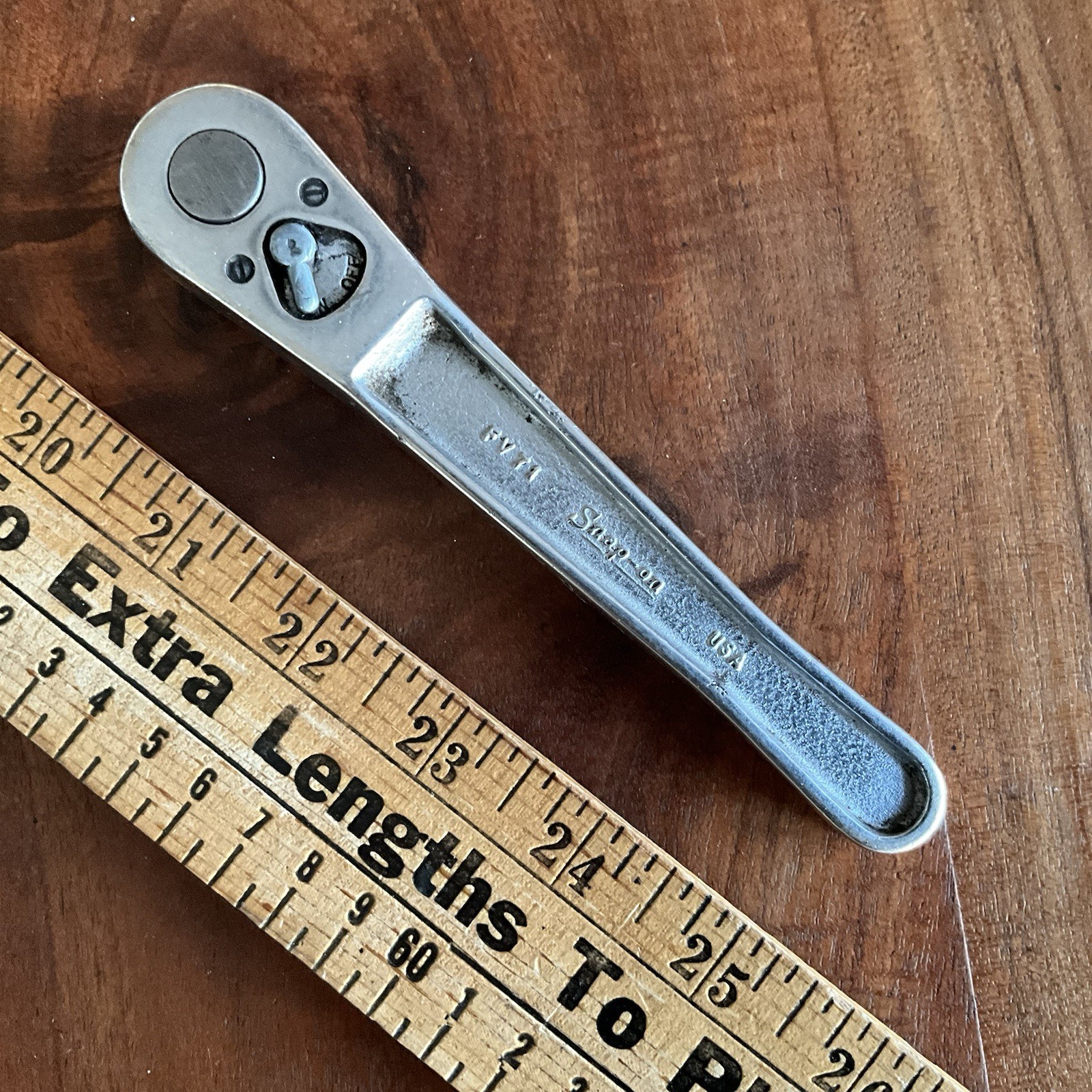 Snap On Tools FV 71 Vintage 3/8" Drive Ratchet ~Compact~USA