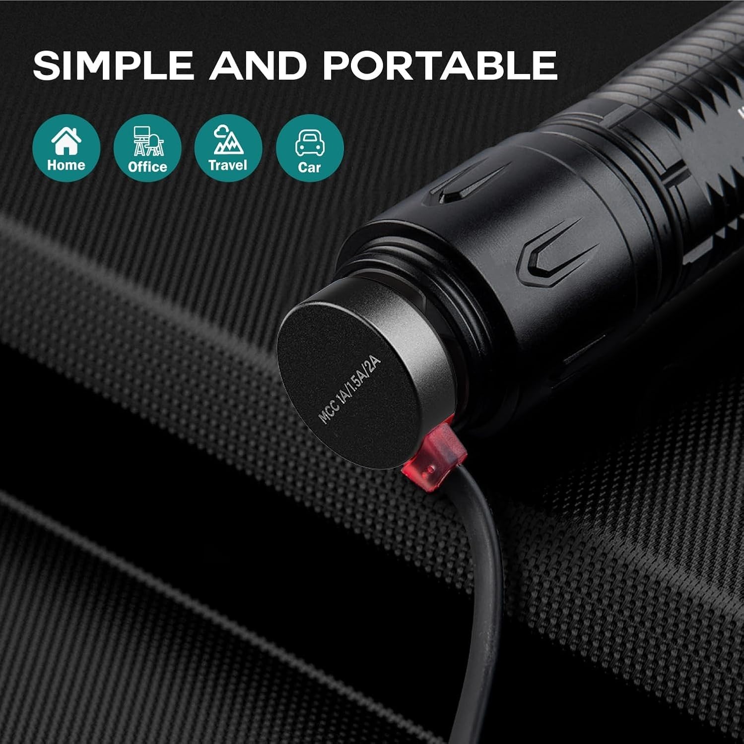 Universal Magnetic Charger for Olight Flashlights - Secure & Lightweight Design