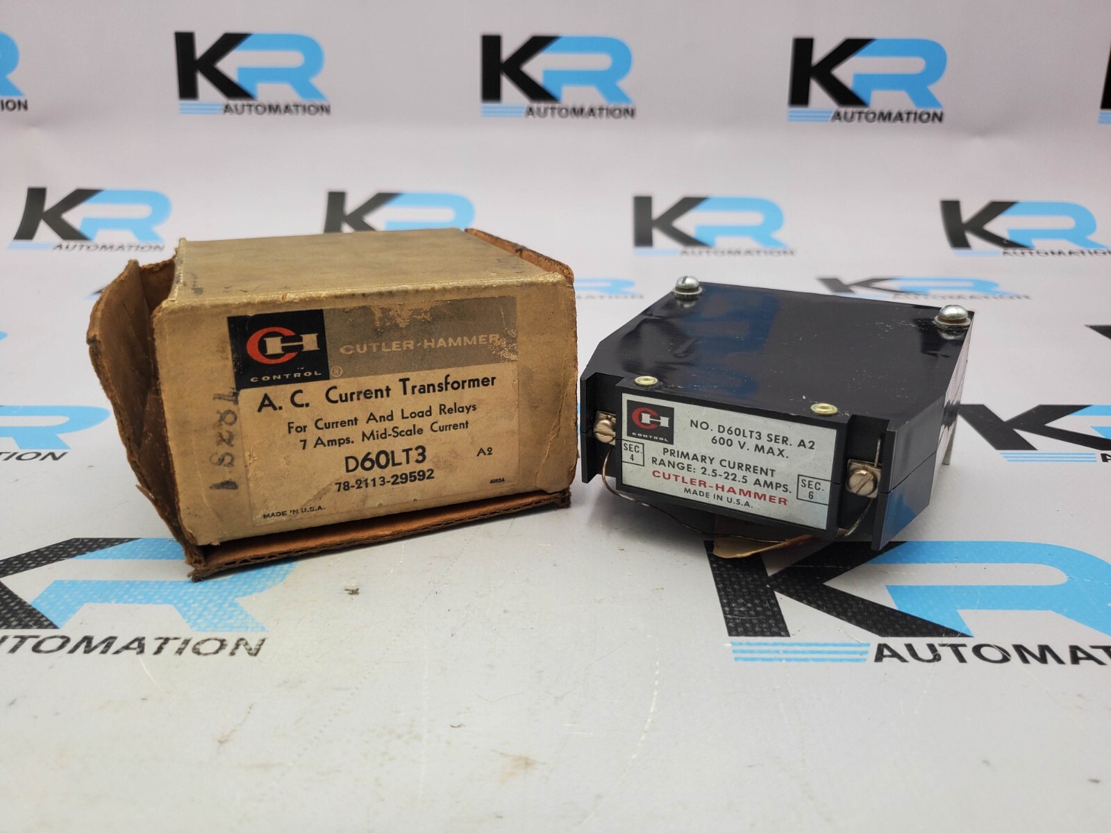 NEW Cutler Hammer D60LT3 AC Current Transformer 7A