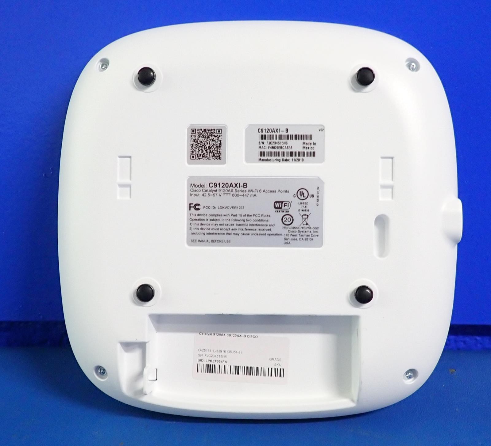 CISCO CATALYST 9120AX Wireless Access Point C9120AXI-B