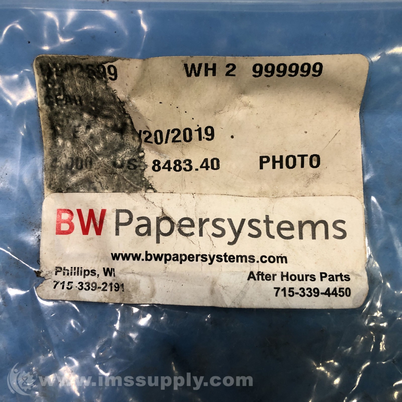BW Papersystems UEO2.699 Sprocket FNFP