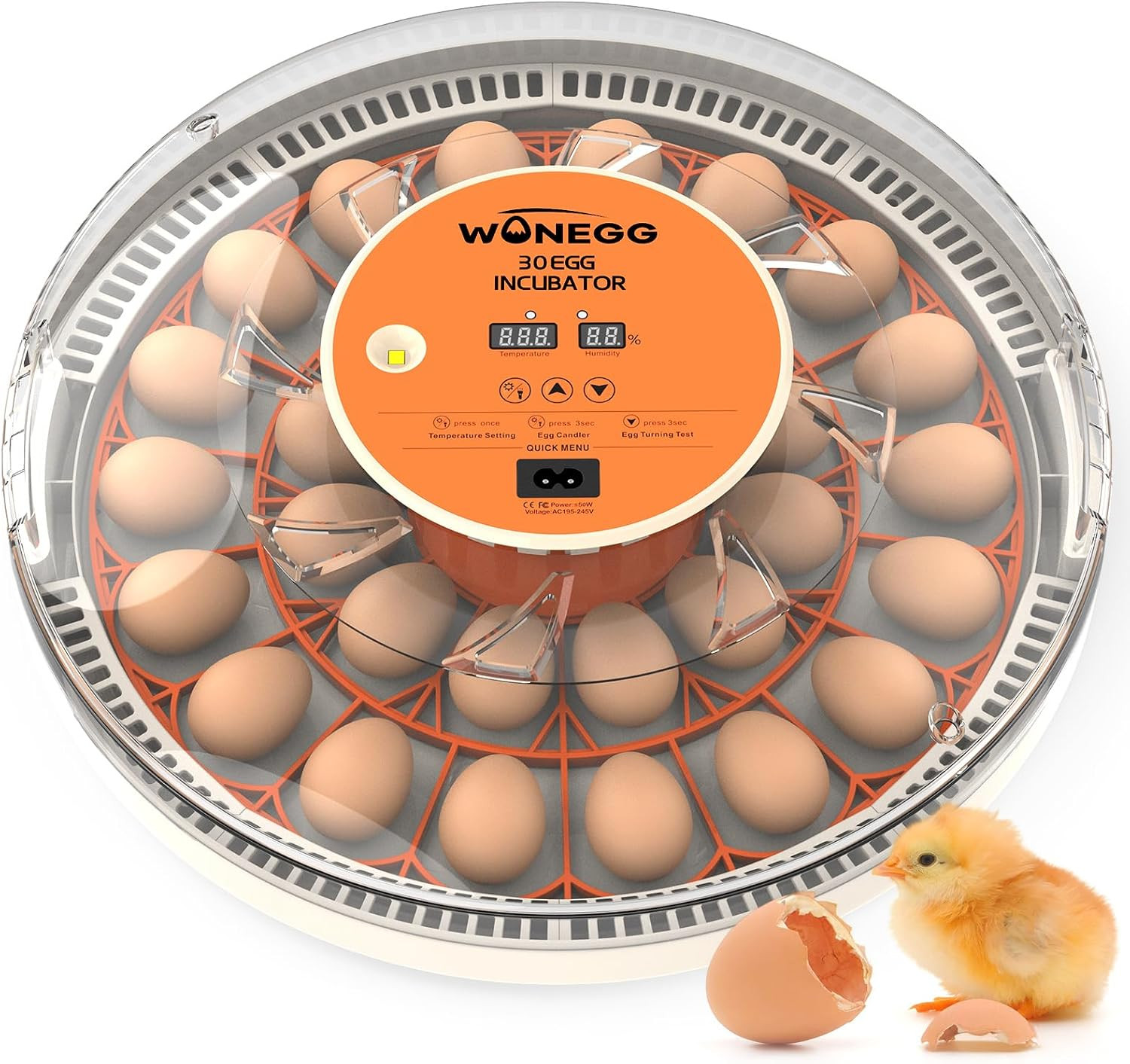 Incubators for Hatching Eggs with Automatic Egg Turning, Auto Temperature Contro
