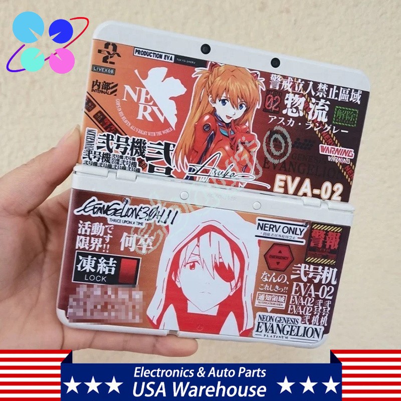 NERV EVA-02 For Nintendo New 3DS console Faceplates Cover Replacement Shell