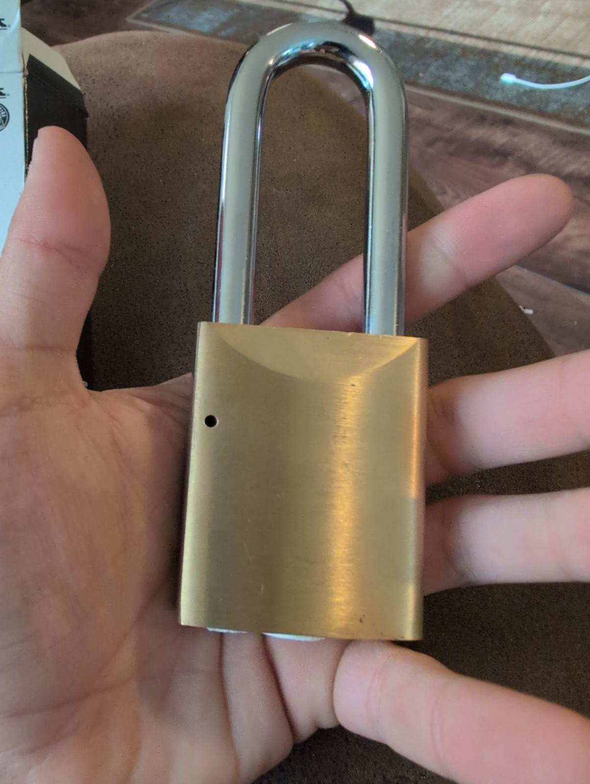 Master Lock Pro Series 6852 Brass Padlock No Core Or Keys
