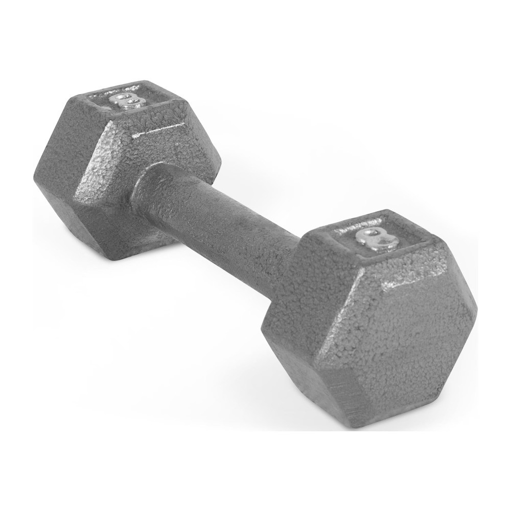 CAP Barbell 8lb Cast Iron Hex Dumbbell, Single