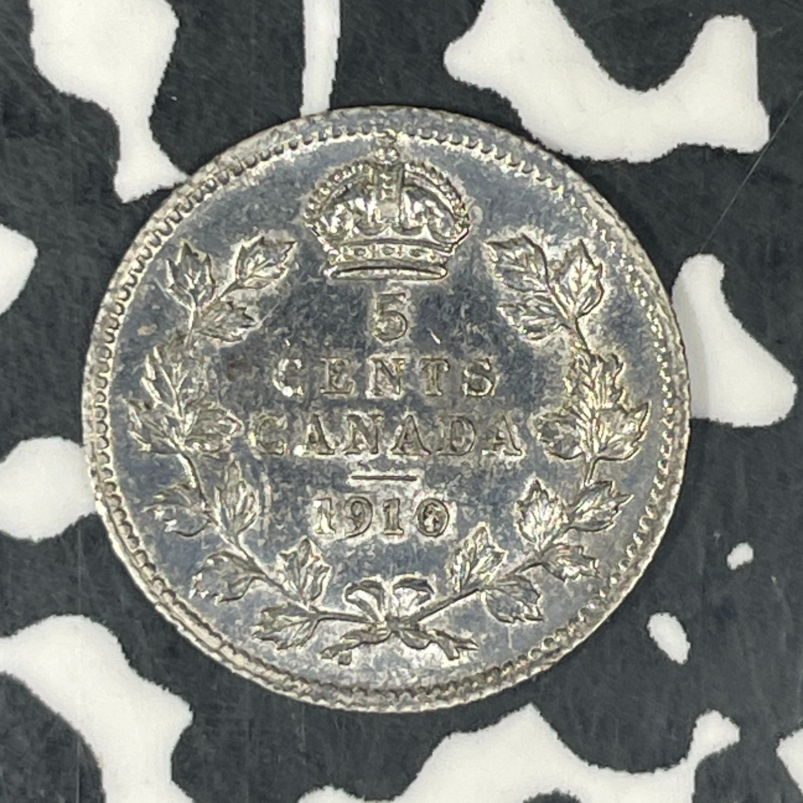1910 Canada 5 Cents Lot#C8685 Silver! Nice!