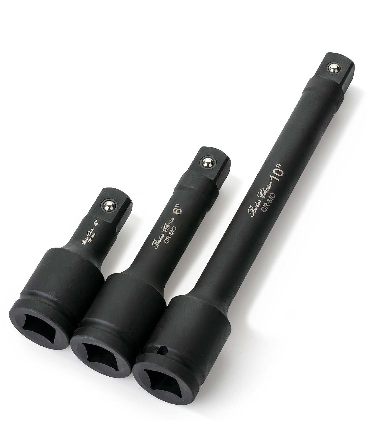 Bates- Drive Impact Extension Bar Set, 3/4" Drive, 3 pcs, 4", 6", 10", Ratchet E