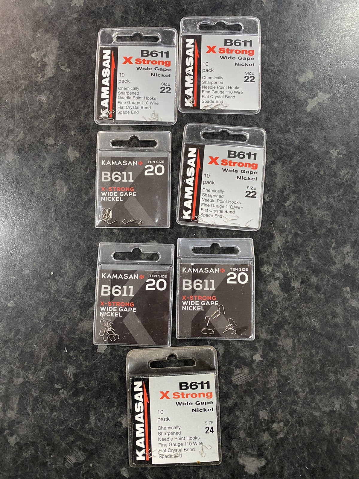 Kamasan B611 Hooks Joblot X 7 Packs