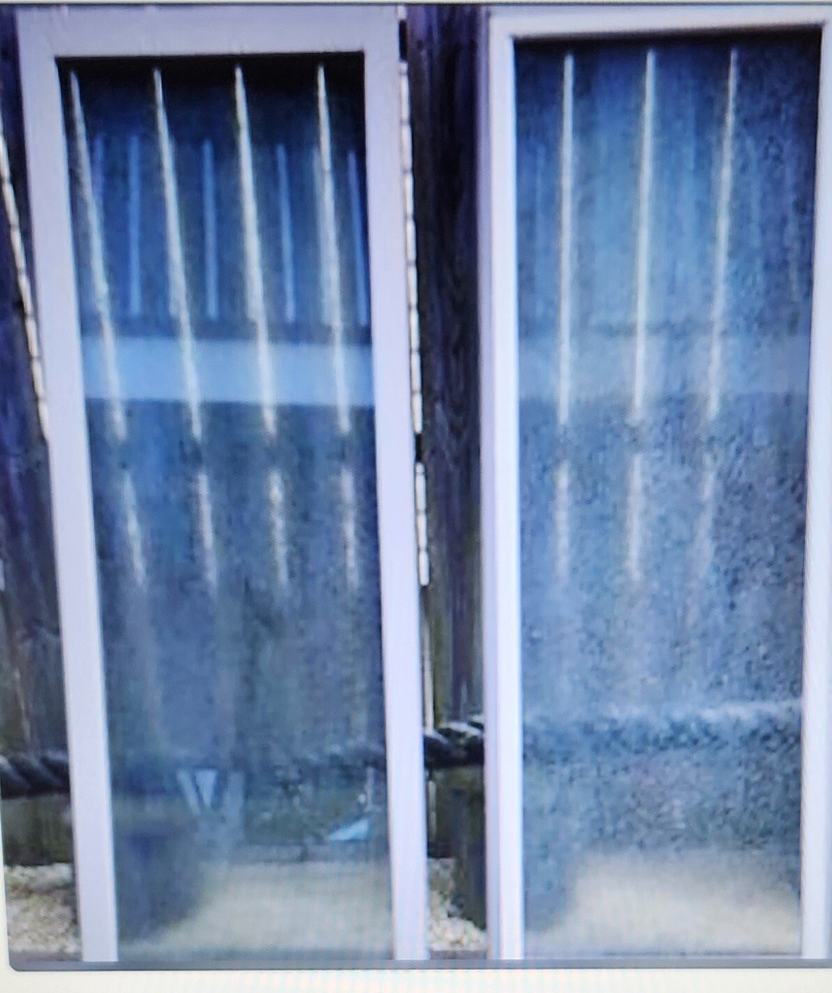 Anderson Fern Glass Frosted Windows 2'4 W x 6'0 H Sandtone/Pine Primed Frosted