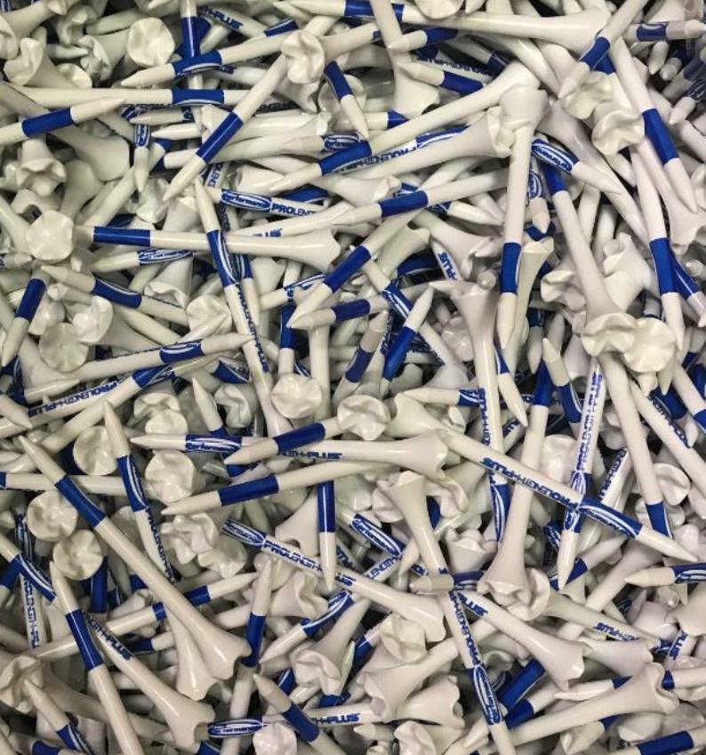 NEW Authentic 3 1/4" 3.25 Pride PTS Evolution Golf Tees Blue White FREE SHIP