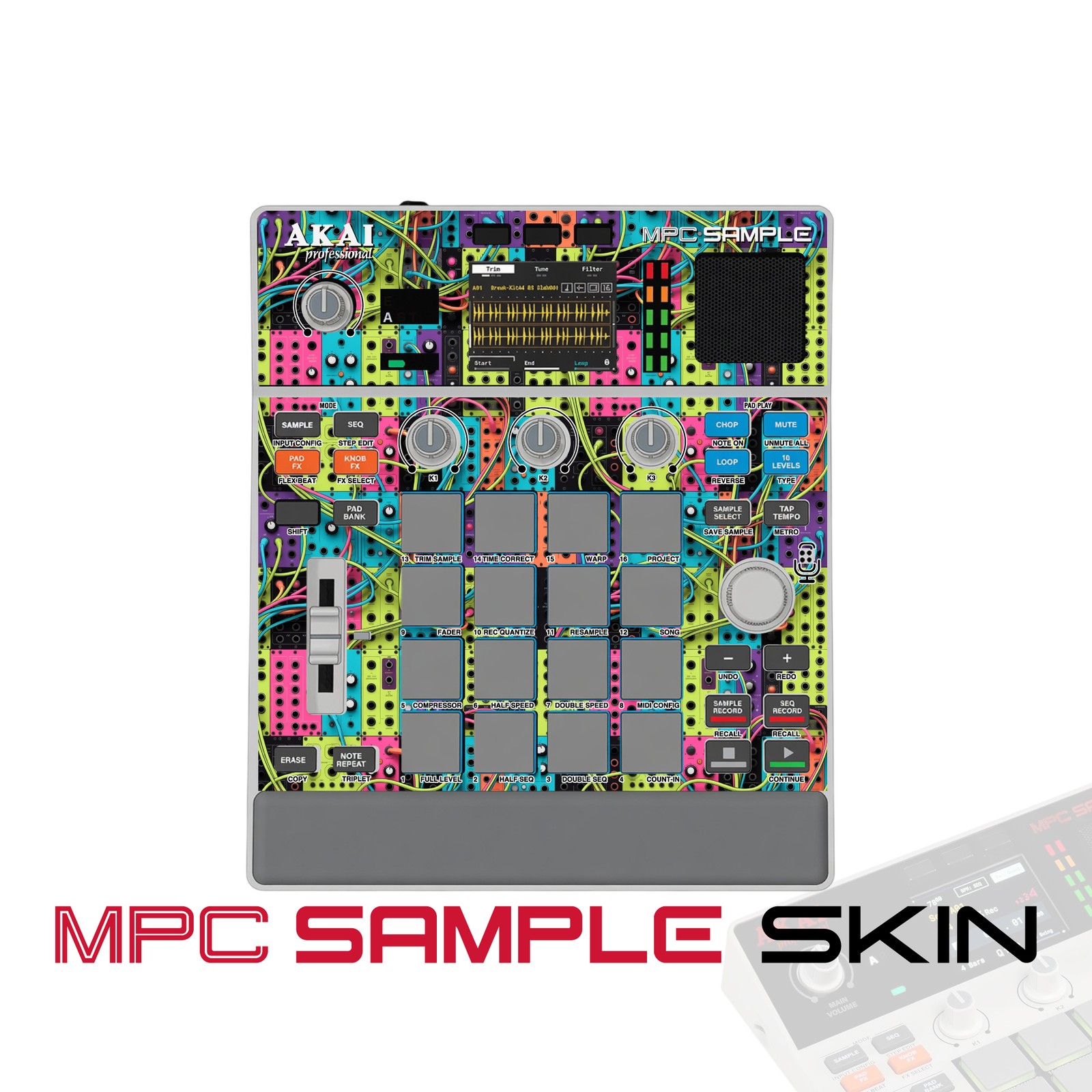 Akai MPC Sample Skin / hyperwave tangle