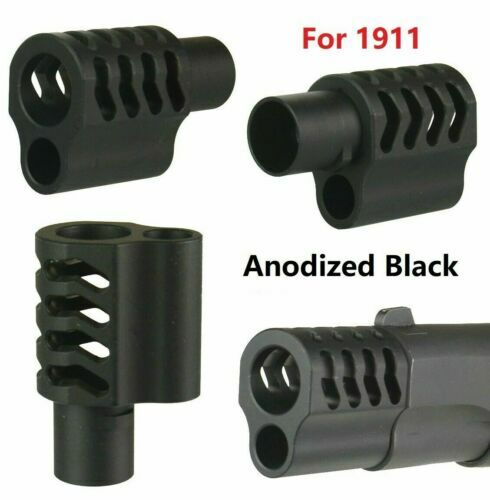 US SELLER!!! 1911 .45 ACP Muzzle Brake Compensator Anodized Black Aluminum