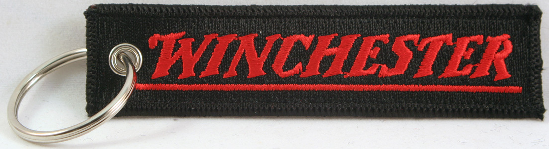 Winchester Embroidered Key Chain, Firearms, Hunters, 4" key fob