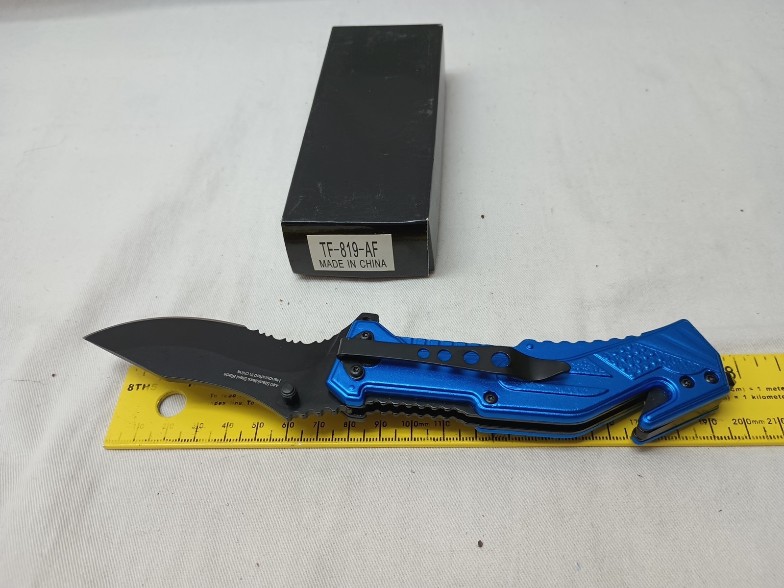 US Air Force Assisted Open Opening POCKET KNIFE LED Flashlight (Needs Batteries