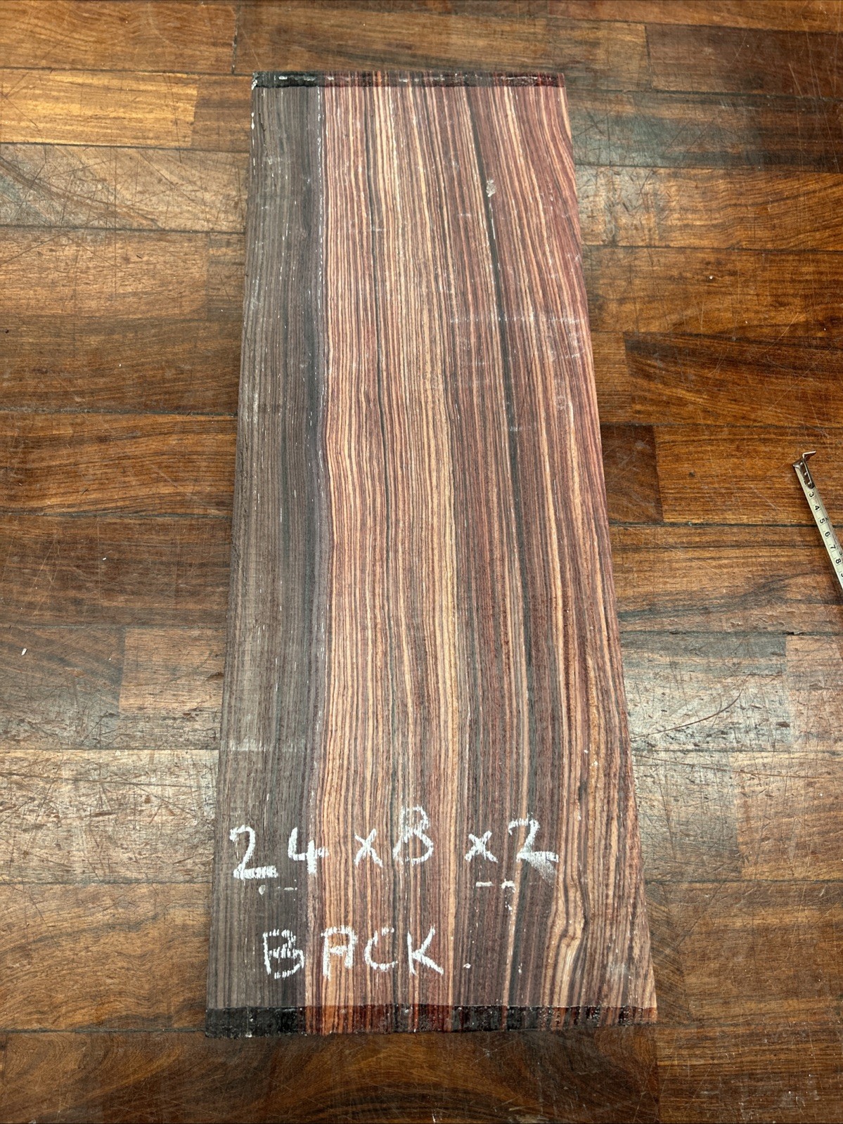 Indian Rosewood Blank 24” X 8” X 2”. SAME ITEM