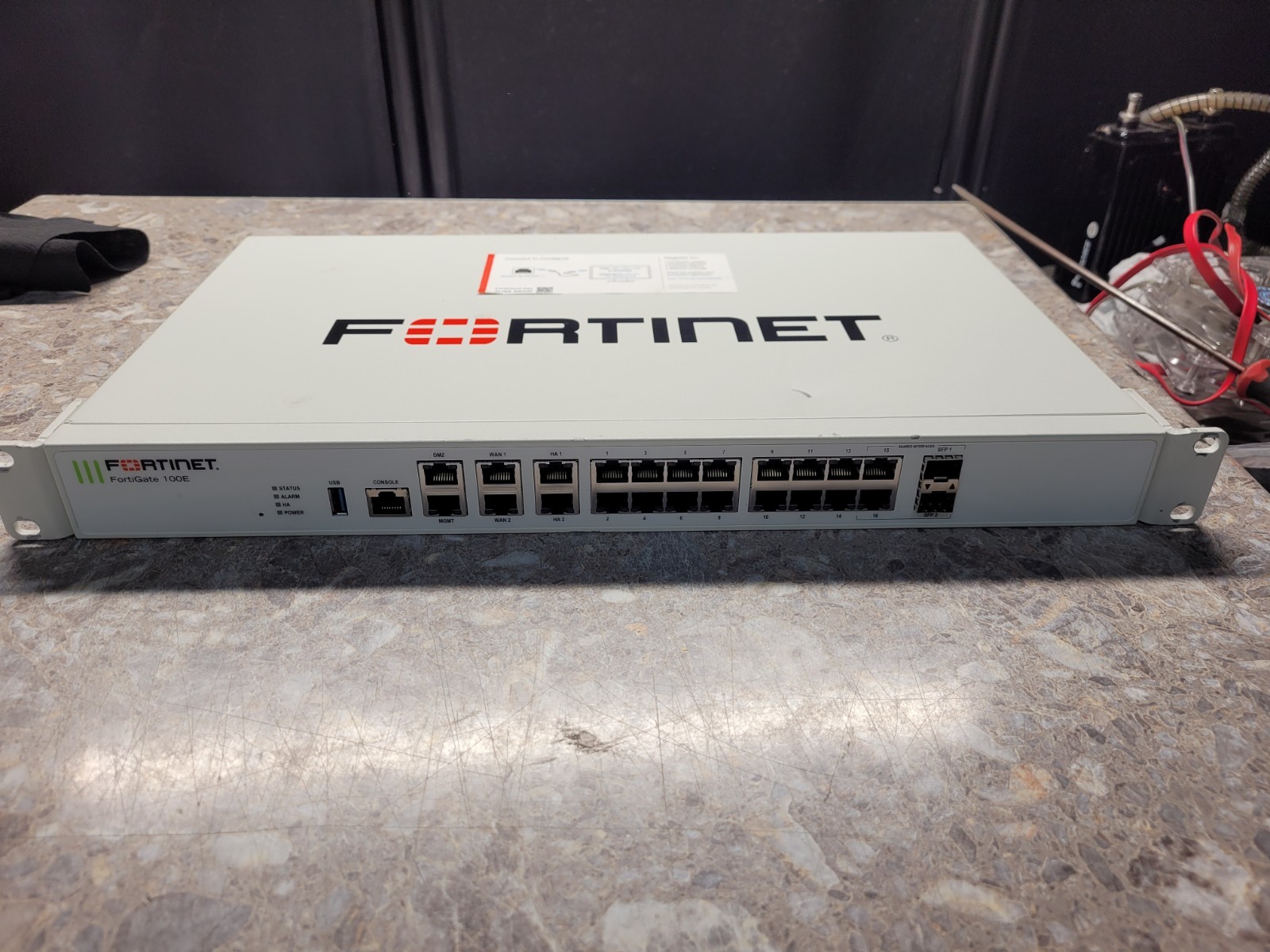 Fortinet FortiGate 100E Firewall (No Licensing) Includes Power Cable