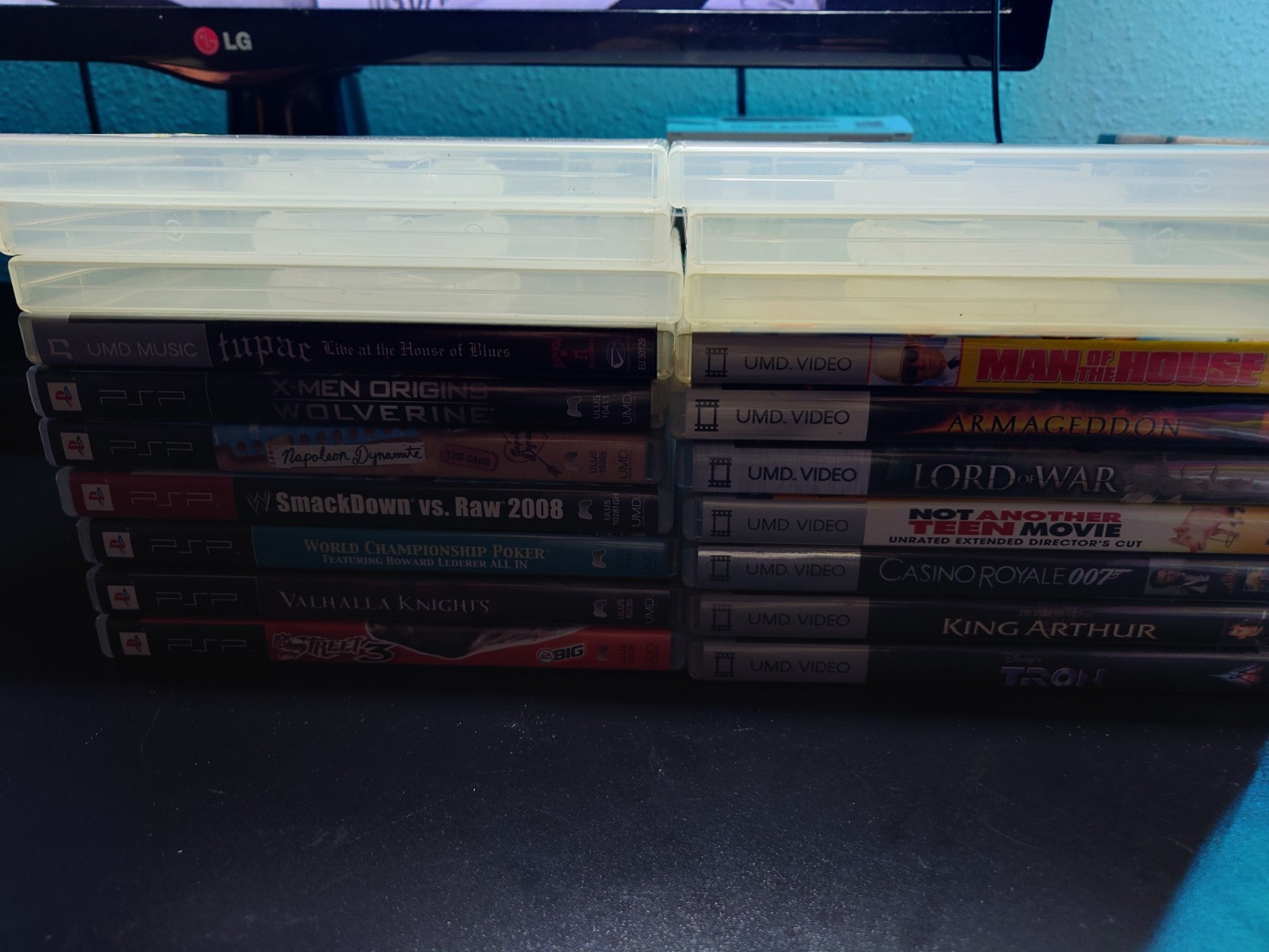 PSP game cases (no games)