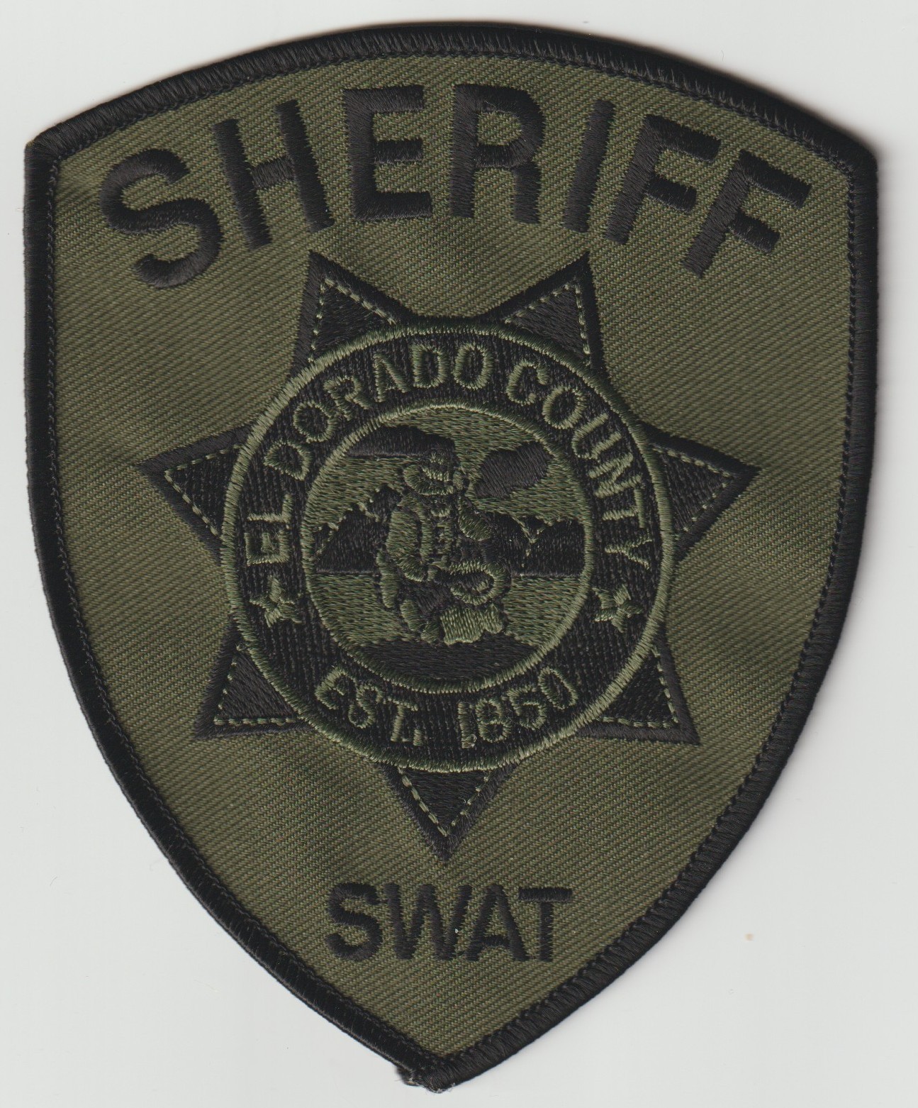 El Dorado County, California Sheriff SWAT Patch!