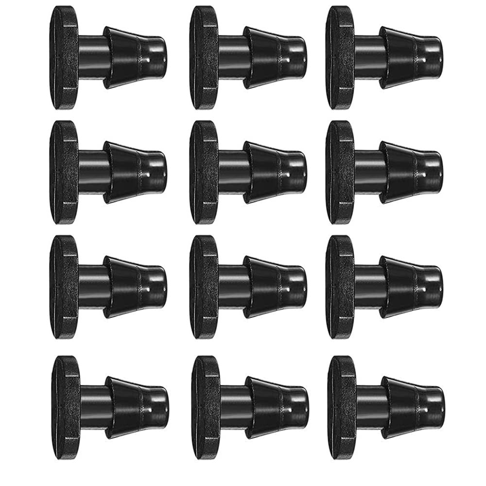 UCLEVER Drip Irrigation End Plug 100 Pieces for 1/4 Inch Tube inch, Black