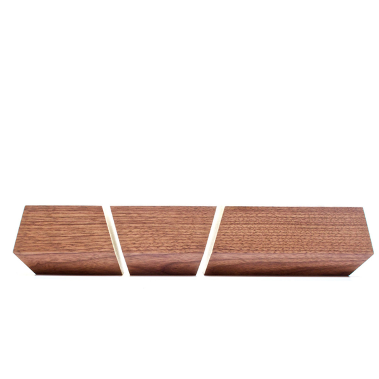 R. DESIGN HOUSE Handmade MID CENTURY Modern BOXCAR WOOD PLANTER 3pc SET Designer