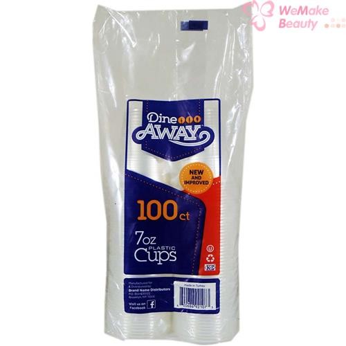 Dine Away 7oz Plastic Cups 100 Count New