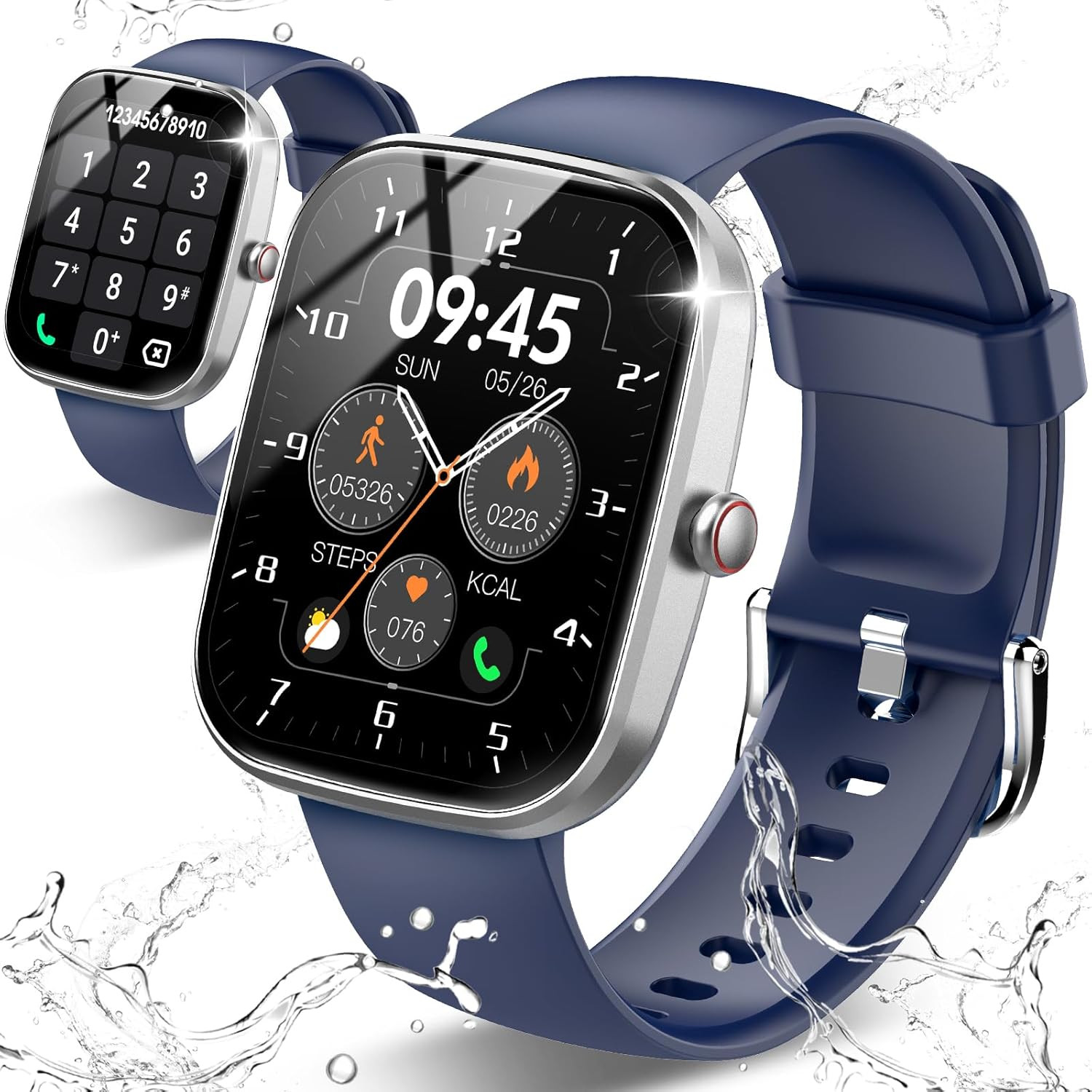 Smart Watch for Men Women(Answer/Make Call), 1.91" HD Screen Smartwatch Heart Ra