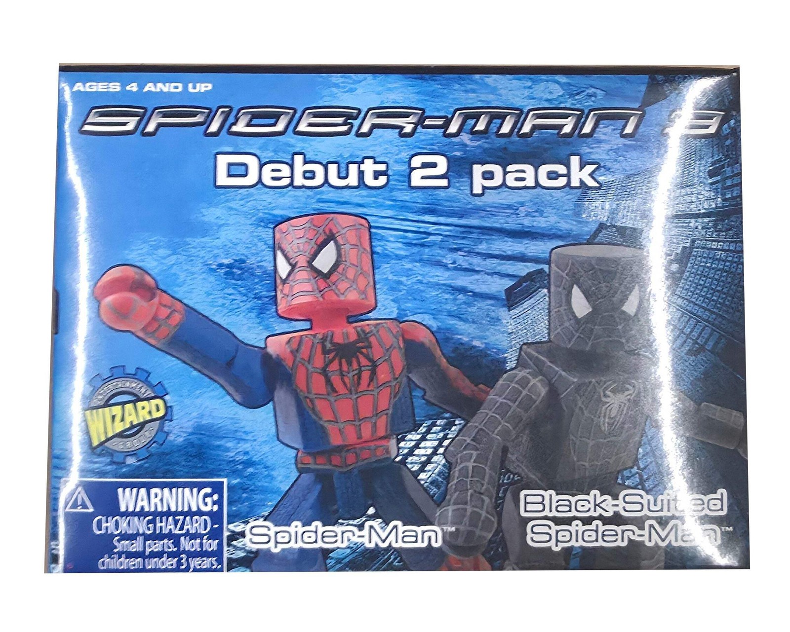 Diamond Select Spiderman 3: Spiderman & Black Suit Minimates Figures Wizard Worl