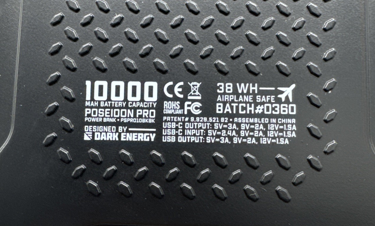 DARK ENERGY PSPRO10BKBK POSEIDON PRO CHARGER BLK Open Box