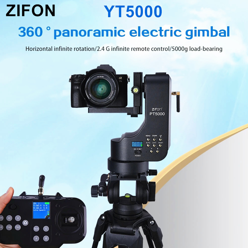 ZIFON PT-5000 PT5000 Auto Motorized Pan Tilt 360° Panoramic Head for Camera DSLR