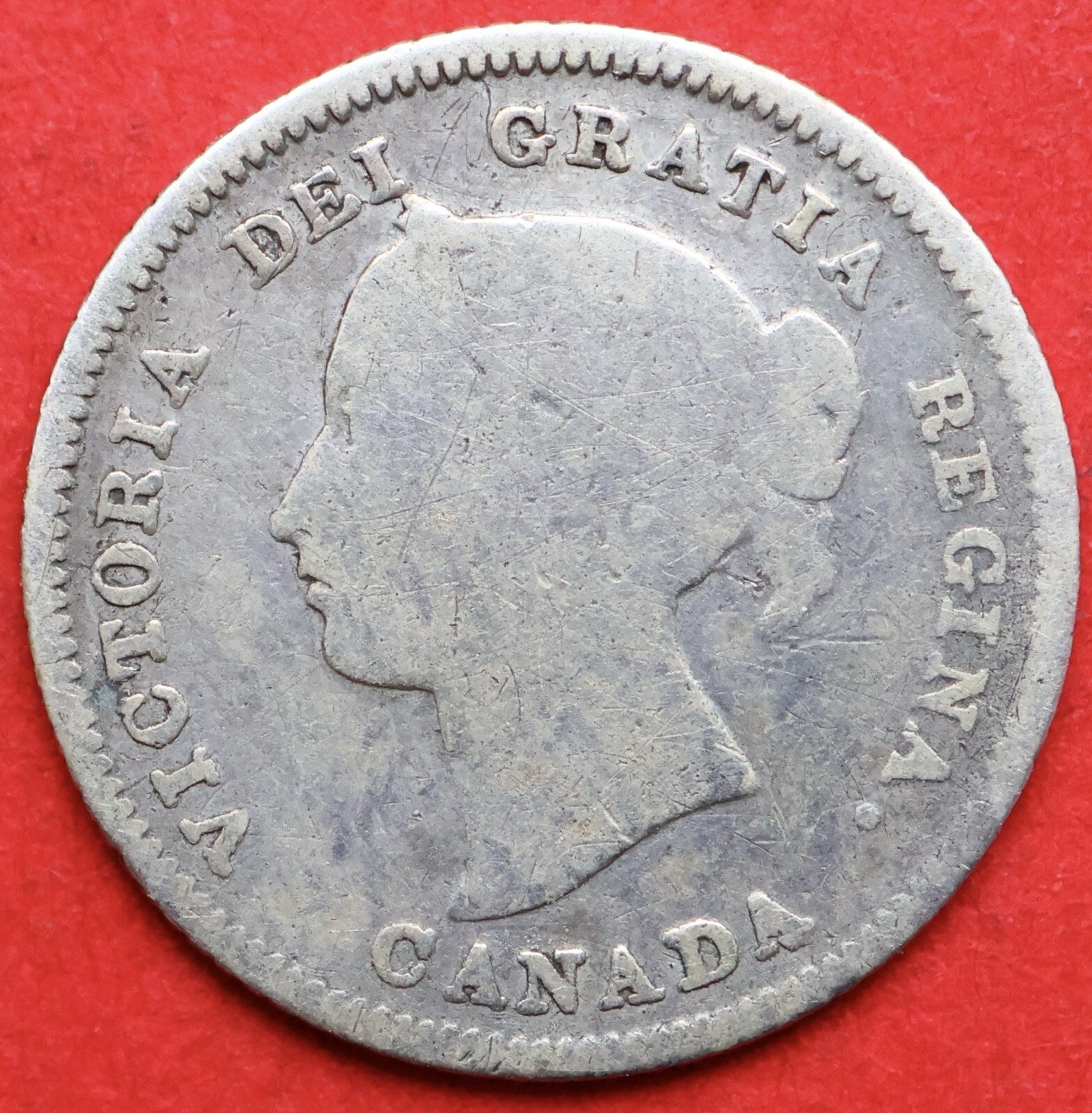 1883H Canada 5 Cents Obverse 4 - Good - Lot#12180