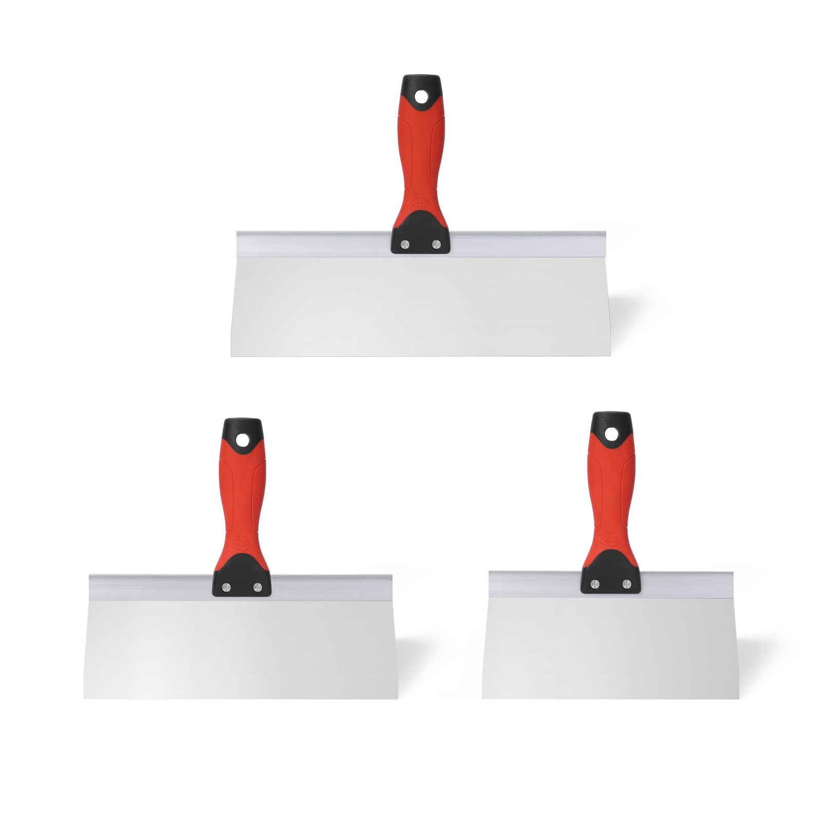 Drywall Taping Knife Stainless Steel, 3 PCS Taping Knives, 8"/10"/12" Premium...