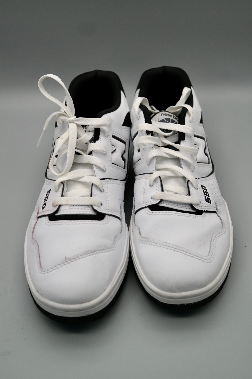 New Balance® Men's BB550 Sneakers in White/Black Comfort Basketball 13