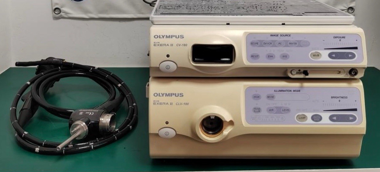 OLYMPUS EVIS EXERA II CV-180 & CLV-180 & PCF-H180AL Colonoscope ENDOSCOPY SYSTEM