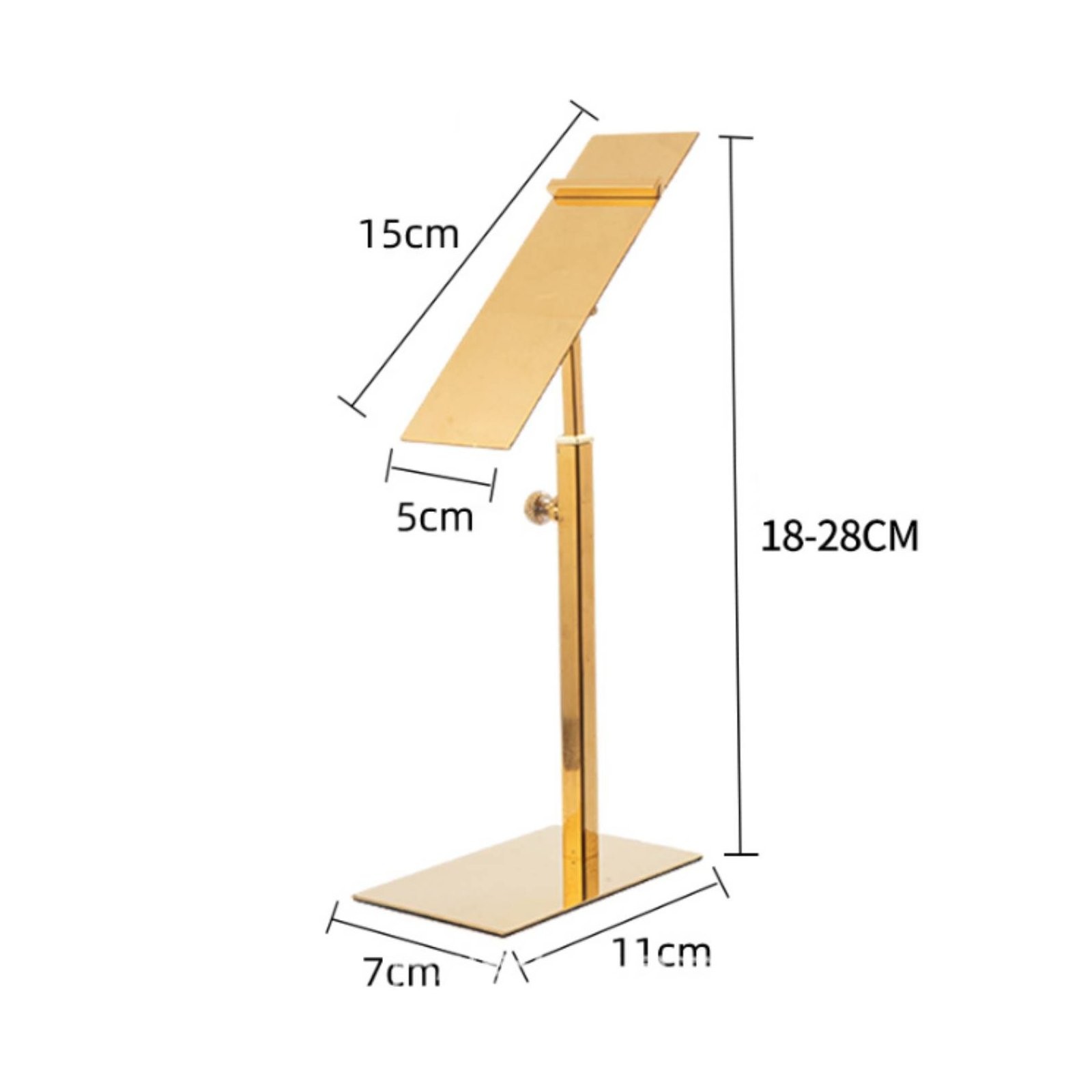 Adjustable Shoe Display Stand Non-Slip Design Single Shoe Riser for Closet