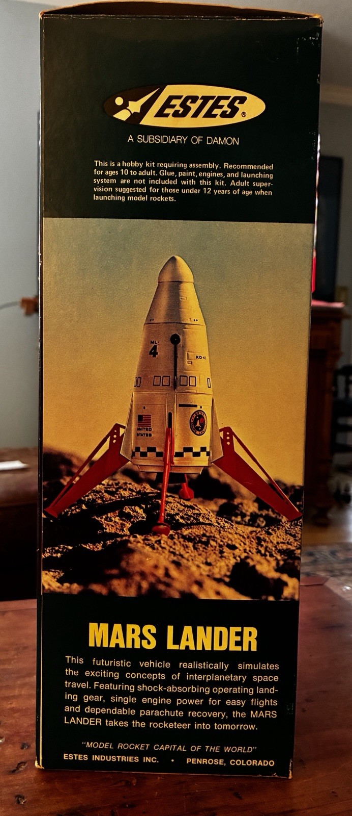 Estes Mars Lander K-43, Boxed, Damon Era