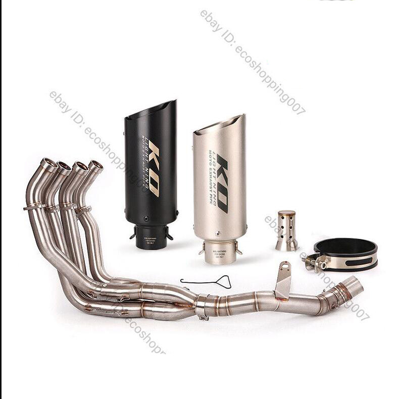 Slip For Kawasaki Z900 Motorcycle Exhaust System Header Link Pipe 51mm Muffler