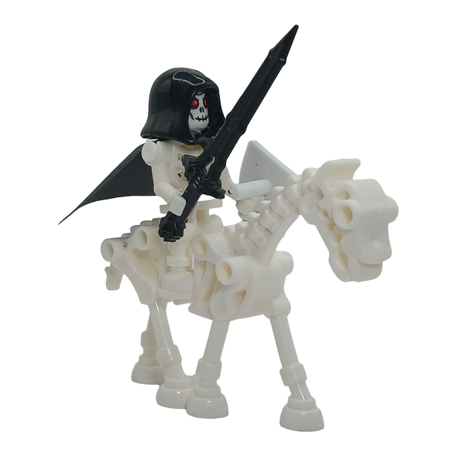 MOC Skeleton Black White Knight Riders Custom Minifig