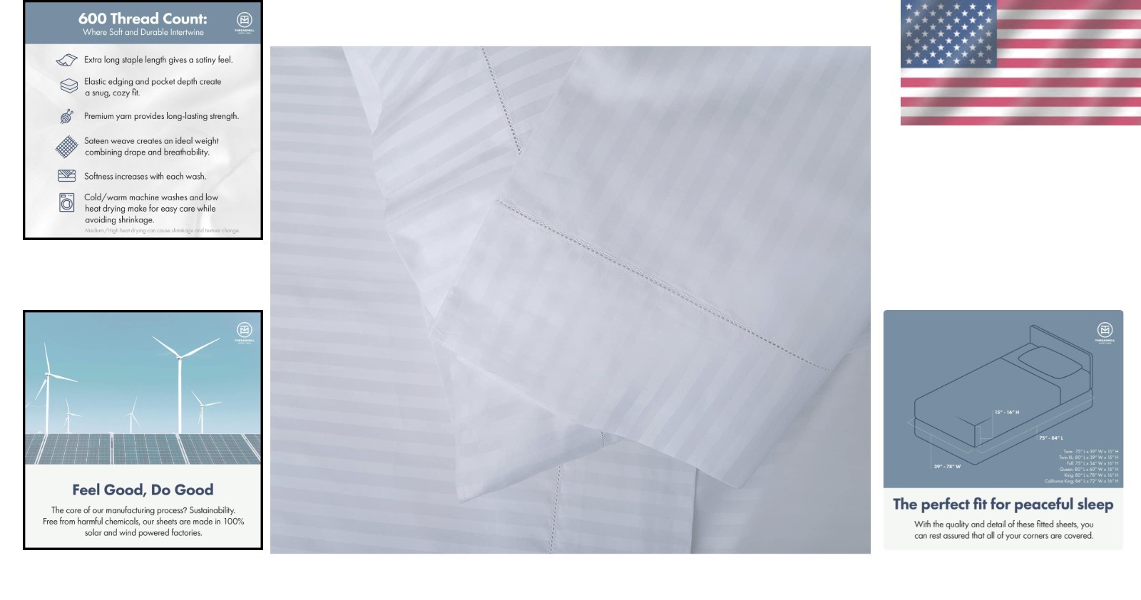 Comfortable Cotton Pillowcases 600 Thread Count Hotel Quality Ivory Covers