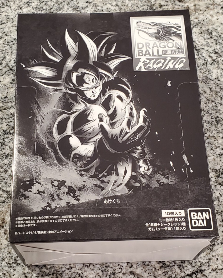 Dragon Ball Super Z Raging Shikishi Booster Box 10 Booster Packs Art Board New