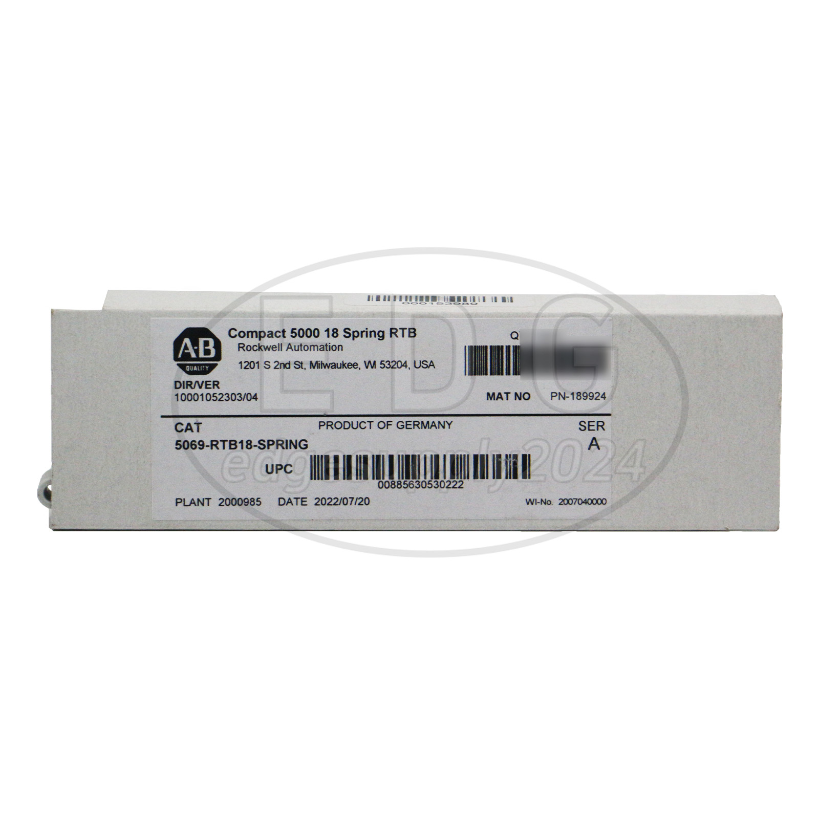 NEW 5069-RTB18-SPRING Allen Bradley SER A Compact 5000 18 Spring RTB