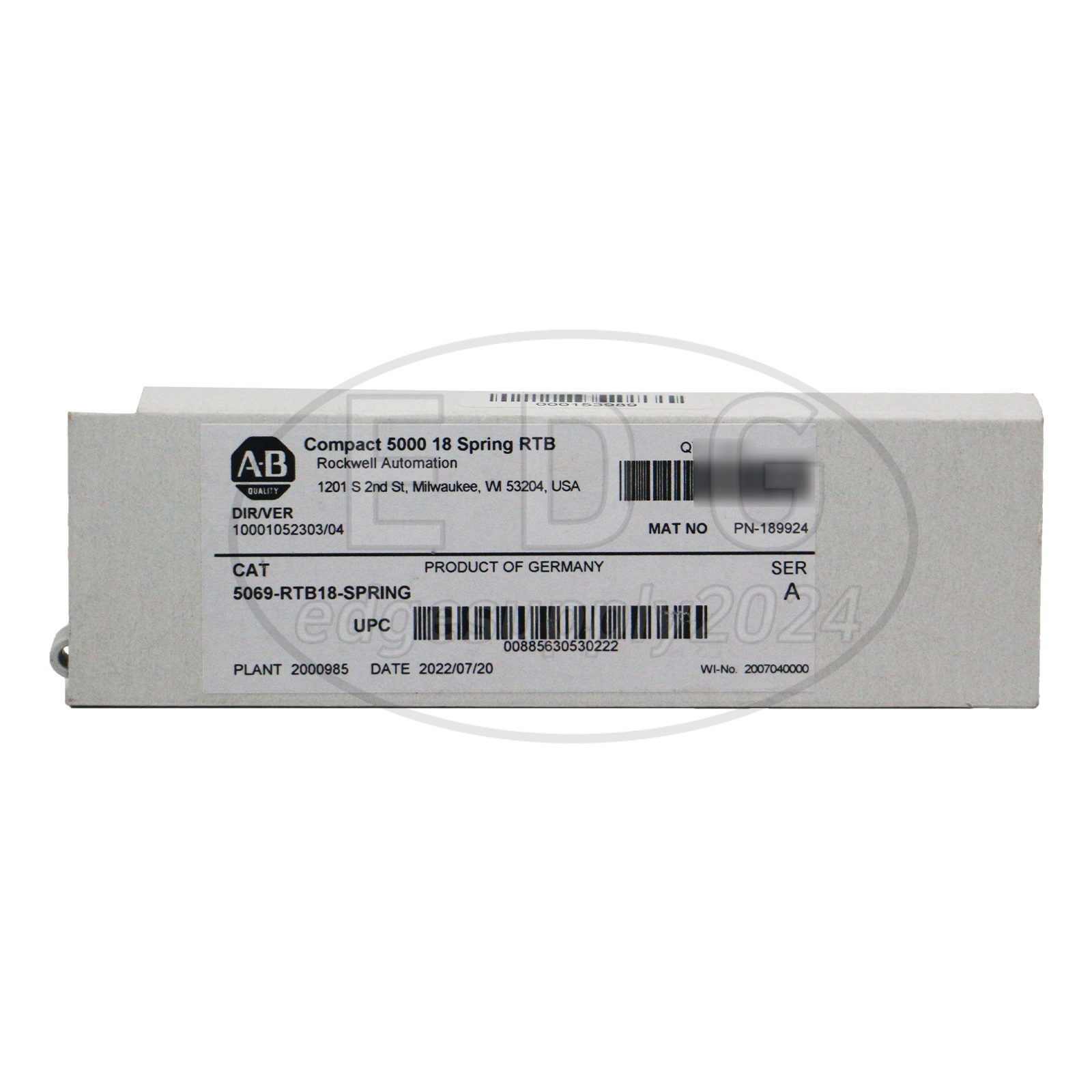 NEW 5069-RTB18-SPRING Allen Bradley SER A Compact 5000 18 Spring RTB