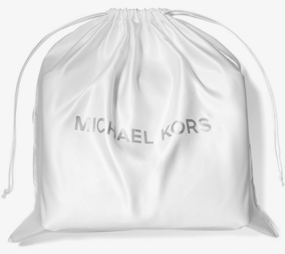 Set of 3 Michael Kors MED Drawstring Dust Bag Ivory Silver 16"x14" 35S0PU0N6C F