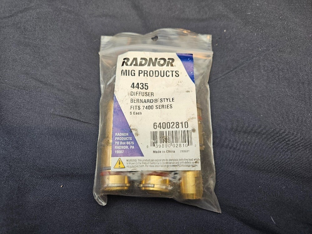 Radnor 4 pieces Gas Diffuser 4435 for Bernard MIG Welding Gun | US Seller Fast