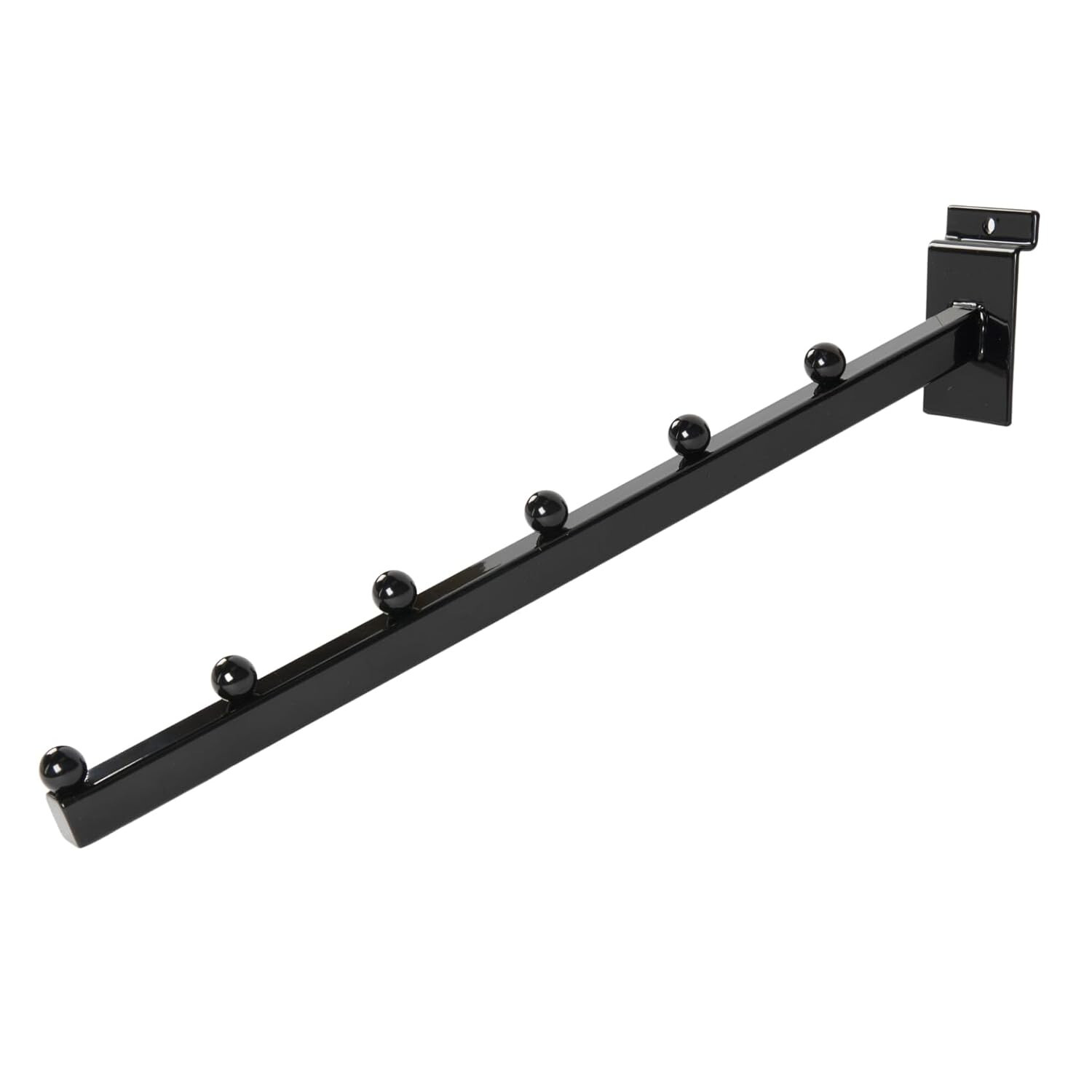Set of 10 Slatwall Waterfall Faceouts Black 6 Ball Cascading Slat Grid 16"