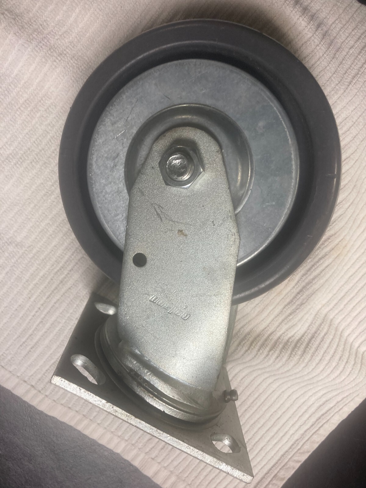 6'' x 2'' wide Colson swivel wheel 4'' x 4-1/2'' flange mount #4ser.6