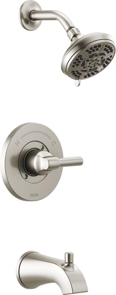Delta Becker 14S Tub/Shower Trim Spotshield Brushed Nickel-Certified Refurbished
