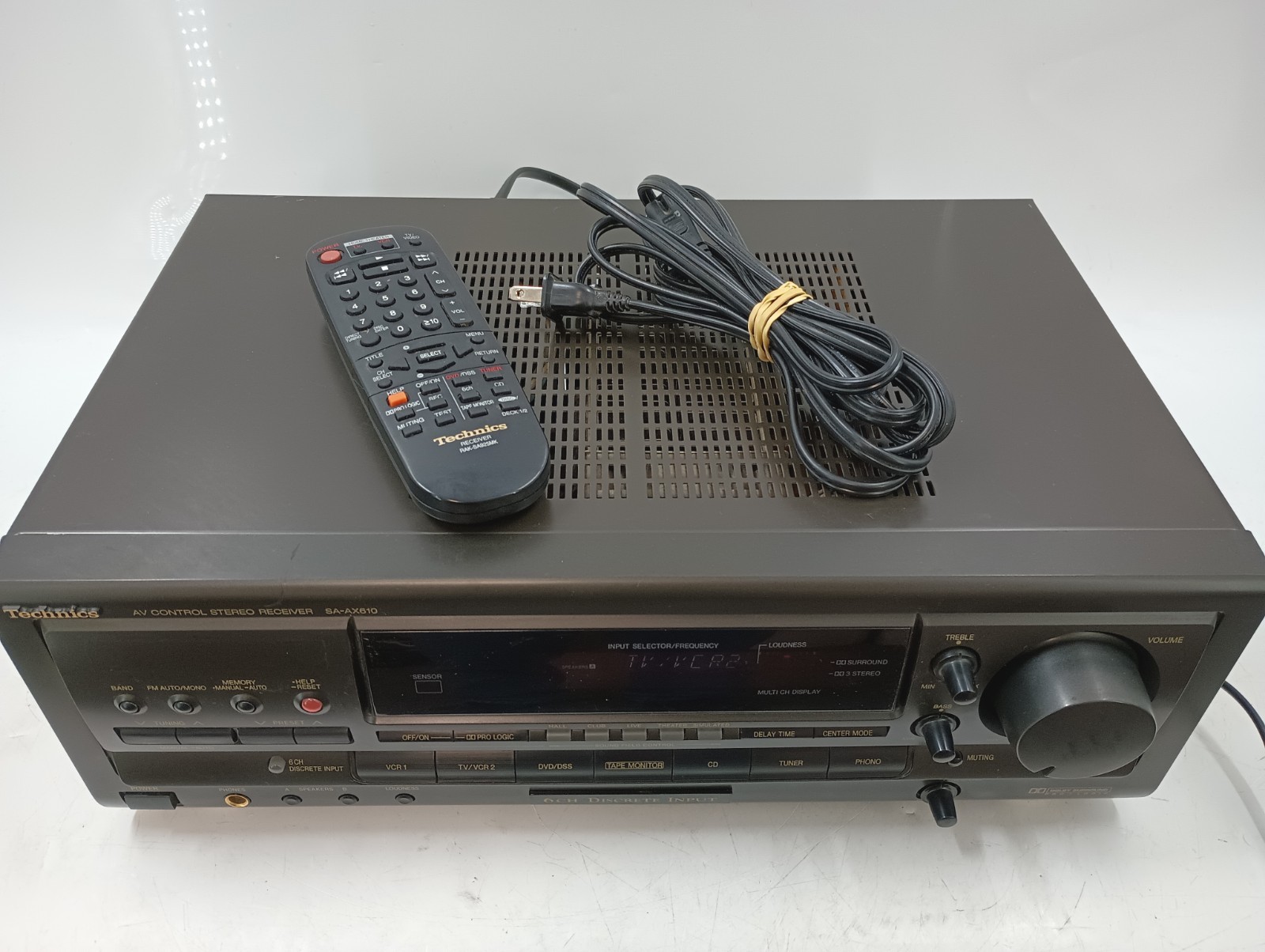 Technics SA-AX610 AV Stereo Receiver Bundled w/Remote - TESTED - EB-20602