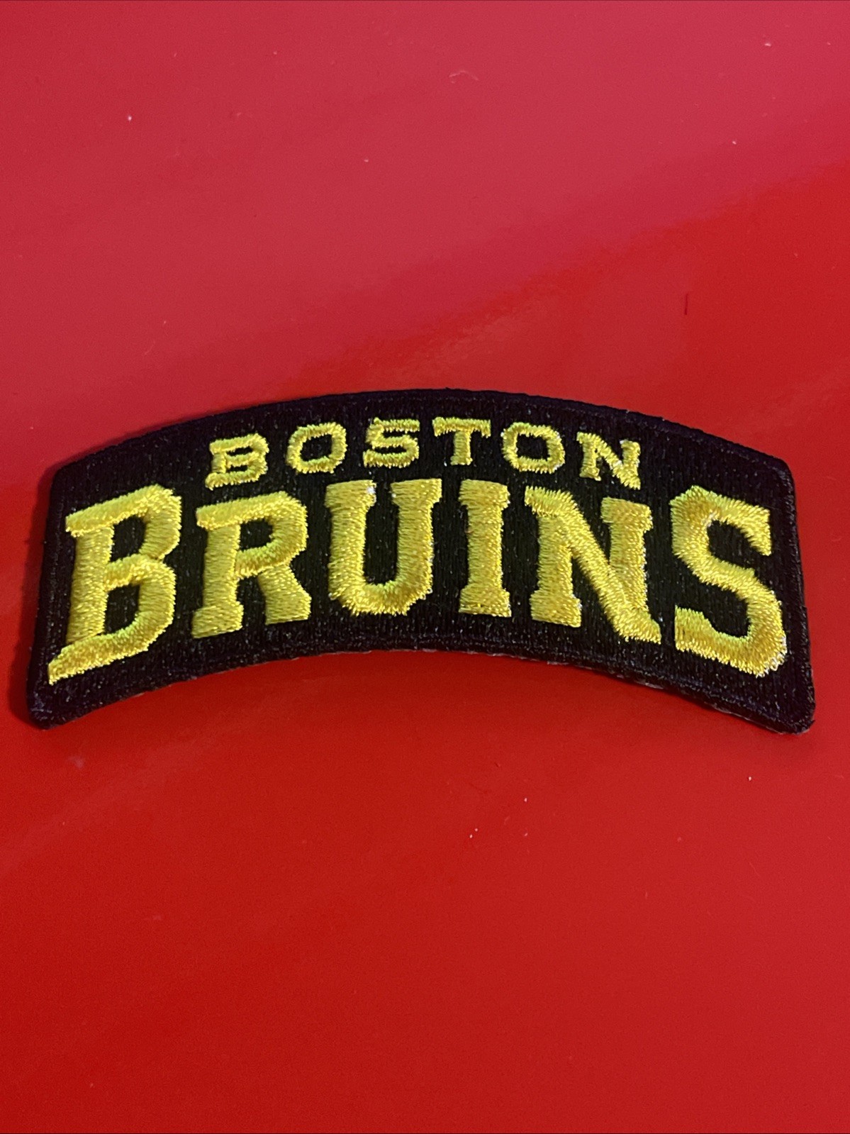 Boston Bruins Black/Gold Logo Patch Embroidered 3” Iron On