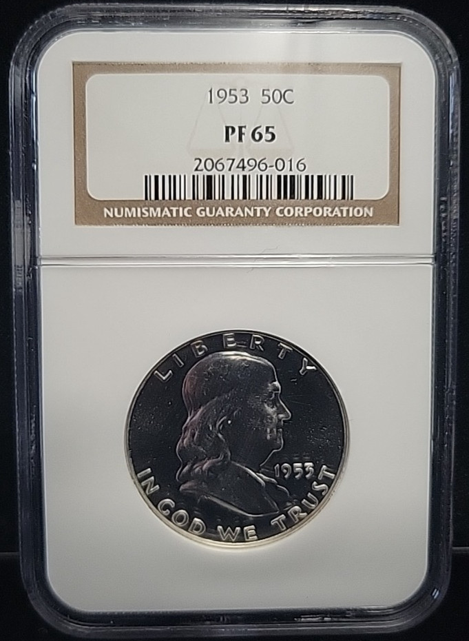 1953 Silver Proof Franklin Half Dollar 50c NGC PF65 | GEM PR65 See Pics